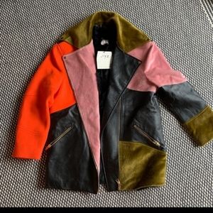 NWT S=yz color block coat